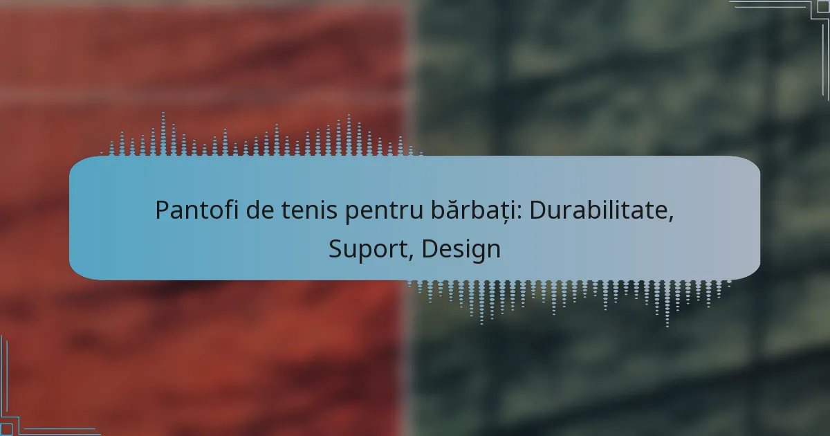 Pantofi de tenis pentru bărbați: Durabilitate, Suport, Design